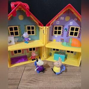 Colorful Playhouse with Figures